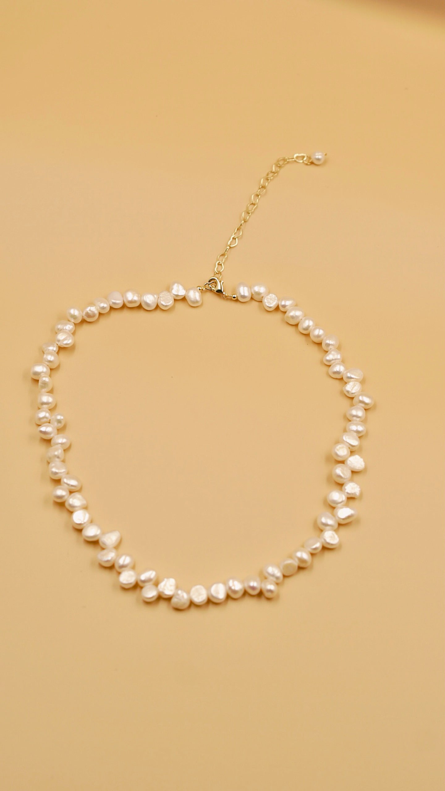 Olive branch Baroque Pearl Necklace