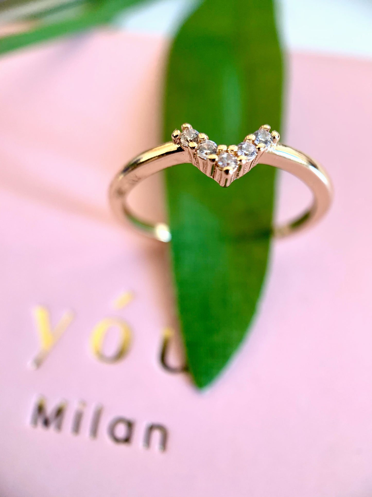 V Ring Charm