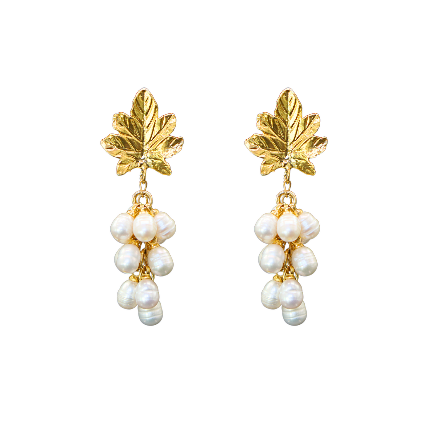 Cluster of Mediterranean Pearls Earrings