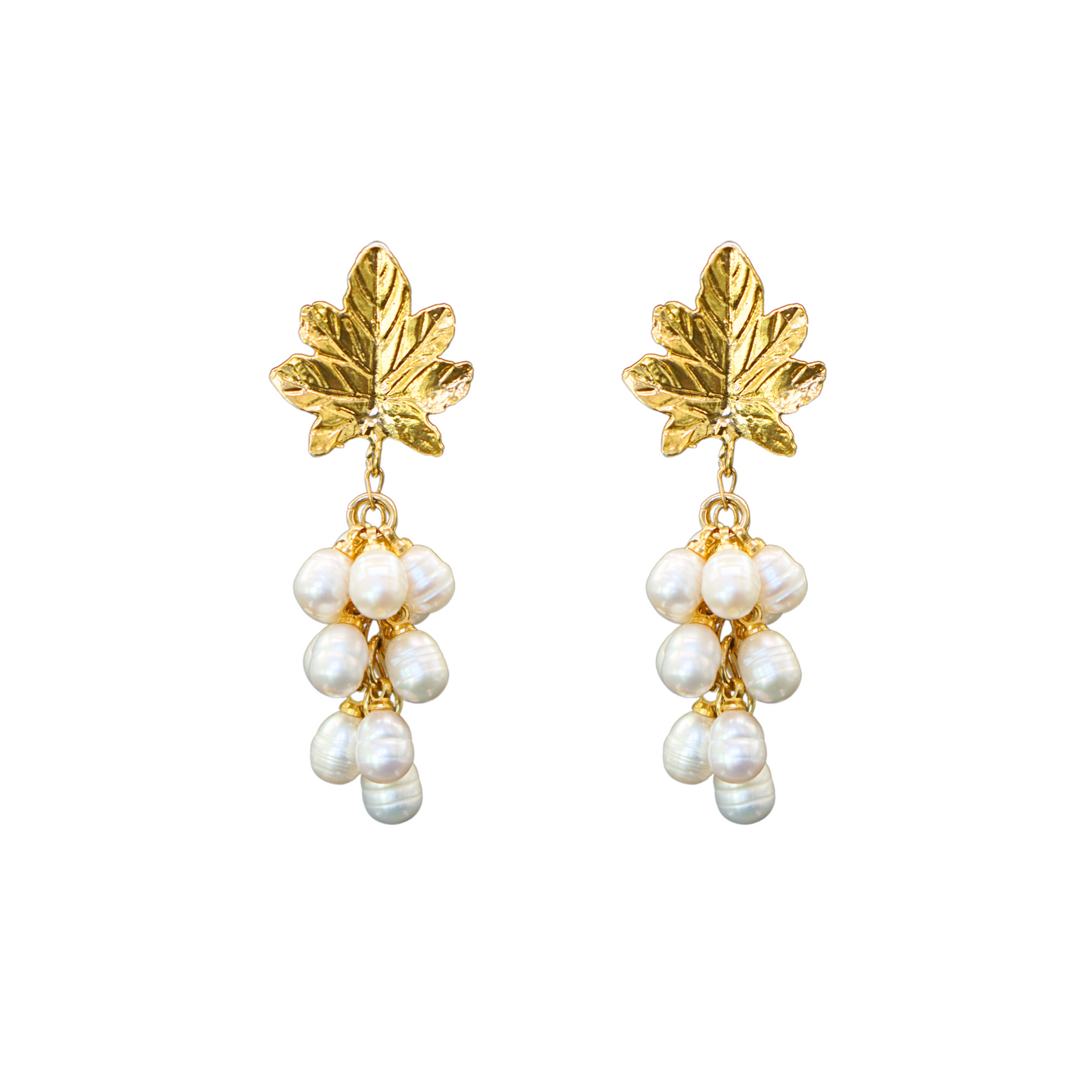 Cluster of Mediterranean Pearls Earrings