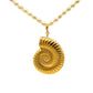 Golden Seashell Pendant