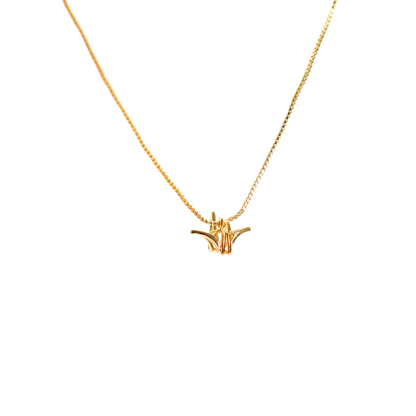 Francesca Golden Origami Necklace
