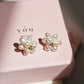 Bouquet of Pearls Stud Earrings