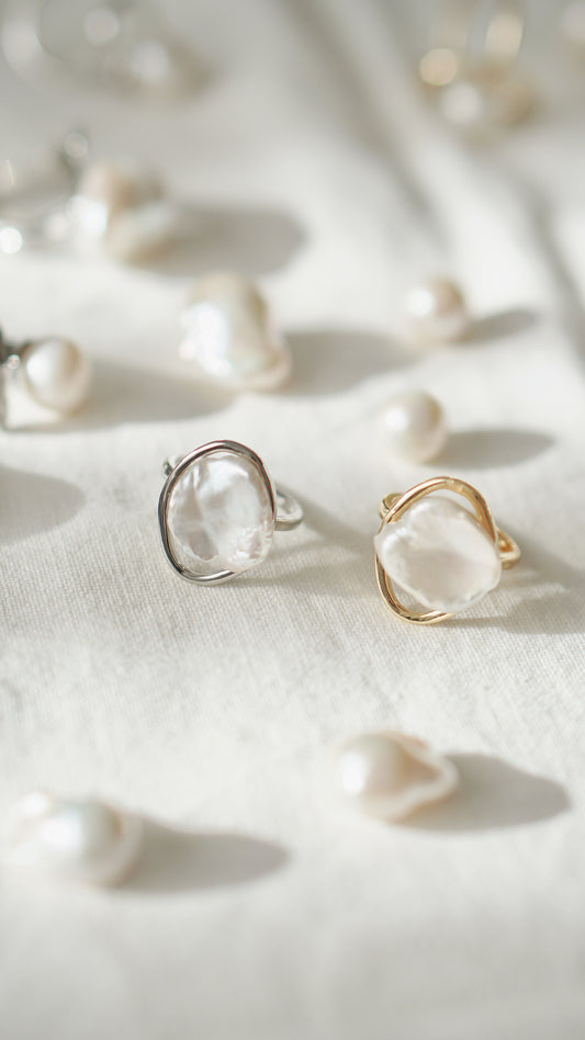 Petal of Pearls Ring