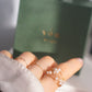 Lotus Mini Pearl Ring